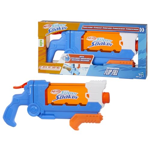 Nerf Super Soaker Flip Fill Water Blaster - 4 Spray Styles - Fast Fill - Large 890ml Water Tank - Pichkari for Outdoor Water Games, Branded Toy Pichkari for Kids 6+ - Image 4