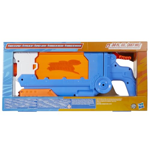 Nerf Super Soaker Flip Fill Water Blaster - 4 Spray Styles - Fast Fill - Large 890ml Water Tank - Pichkari for Outdoor Water Games, Branded Toy Pichkari for Kids 6+ - Image 2