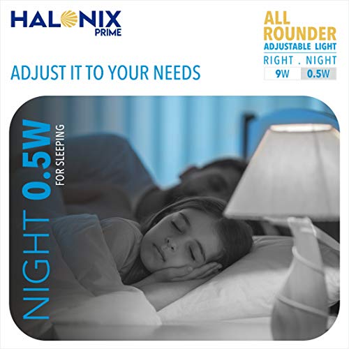Halonix 2 in 1 All Rounder 9W,0.5W B22D Led Bulb Cool White & Off White,Pack of 1, Multi Wattage with Adjustable led Light - Image 4