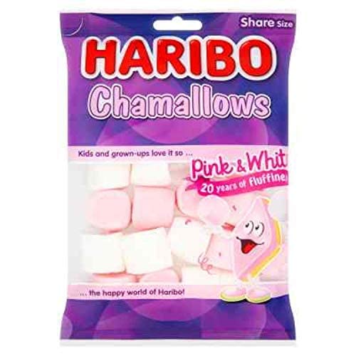 8x HARIBO Chamallows Share Size Marshmallow, Pink, 140 g each - Pack of 8 - Image 2