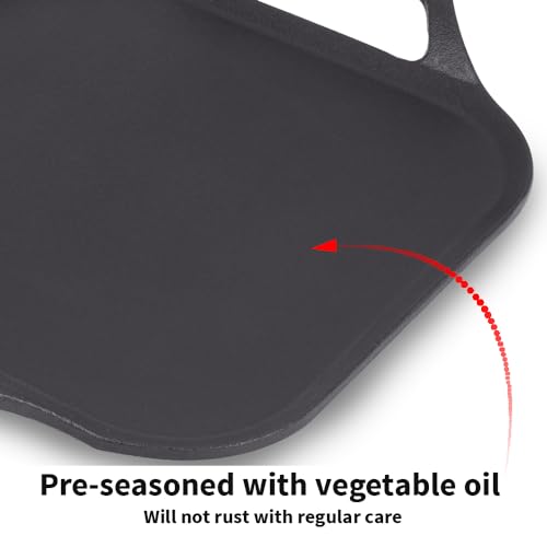 Hawkins Futura 26 cm Cast Iron Square Tava, Cast Iron Tawa for Pathri, Cast Iron Cookware for Kitchen (CIST26) - Image 7