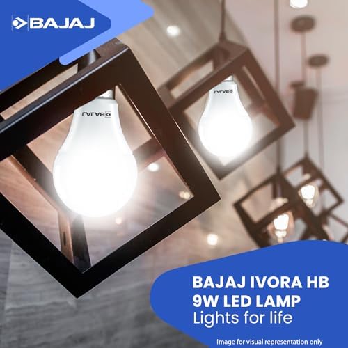 Bajaj Ivora Hb Led Lamp 9W Cdl Cool Daylight B22D|Energy Efficient|Environment Friendly|Ir,Uv Free|3.5 Kv Surge Protection|Led Bulb For Home|(Pack Of 4)|1 Yr Warranty - Image 6