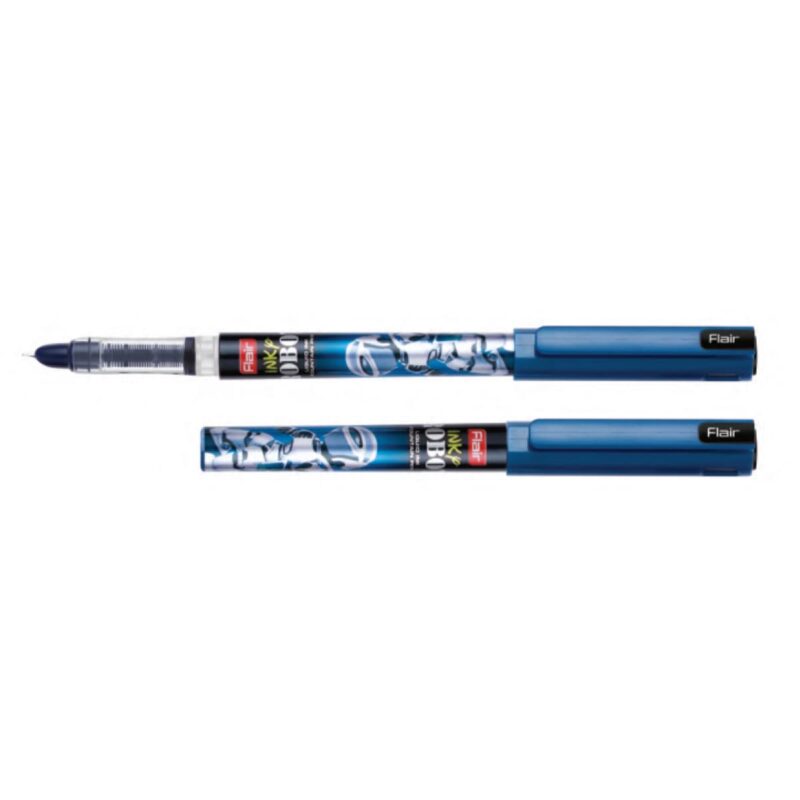 FLAIR Inky Series Planets Liquid Ink Fountain Pen Blister Pack ,  Blue Ink