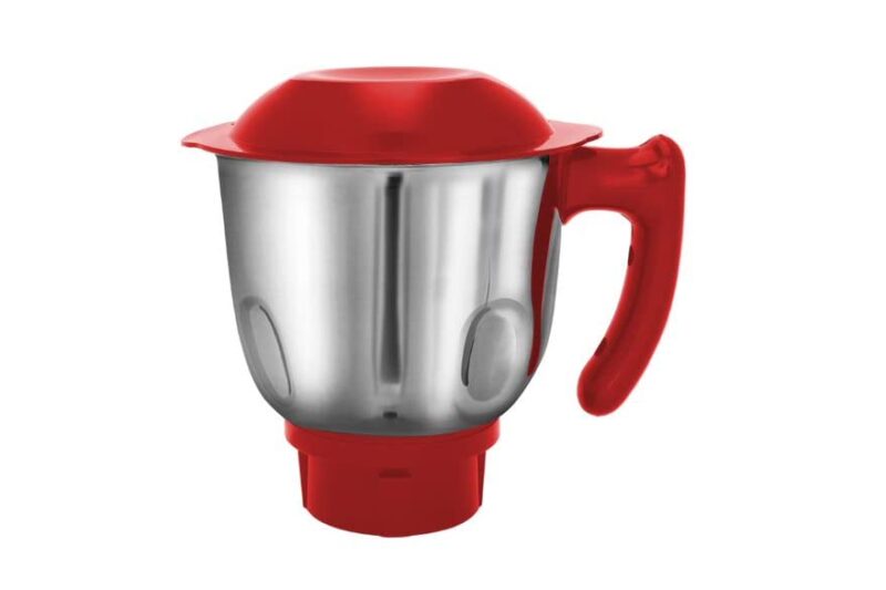 Maharaja Whiteline Ultramax Elite Mixer Grinder with 4 Jars, Long Lasting Performance with 800 Watt Motor | Vacuum Feet | Overload Heat Protector | 5 Year Motor Warranty (Red) Plastic - Image 3