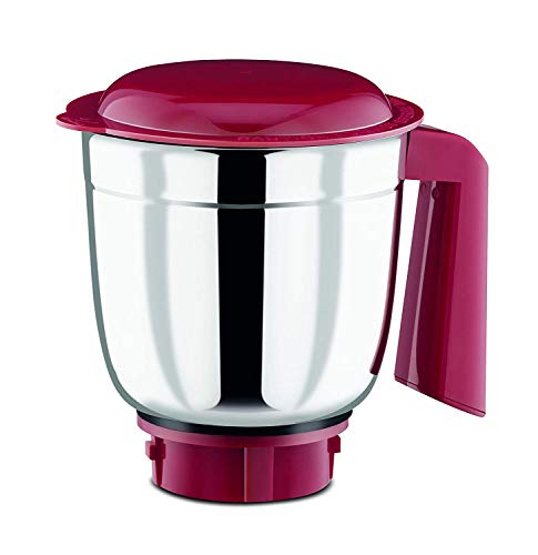 Bajaj Classic Mixer Grinder, 750W, 3 Jars (White and Maroon) - Image 4