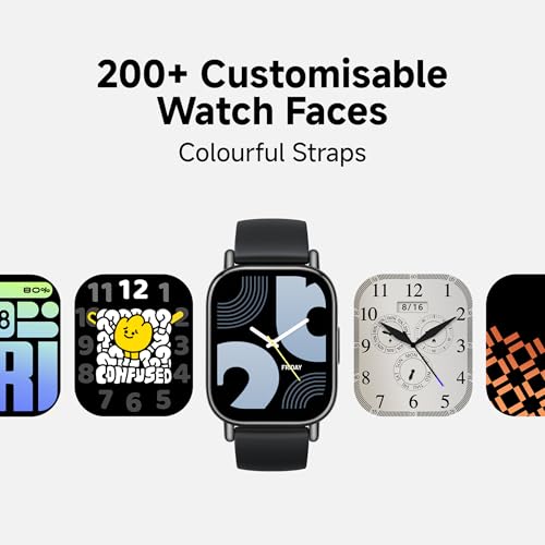 Redmi Watch 5 Lite, 1.96" Amoled, Advanced in-Built GPS, 5 ATM, 18 Day Battery, Bluetooth Calling with AI Noise Reduction, Always on Display, Black - Image 2