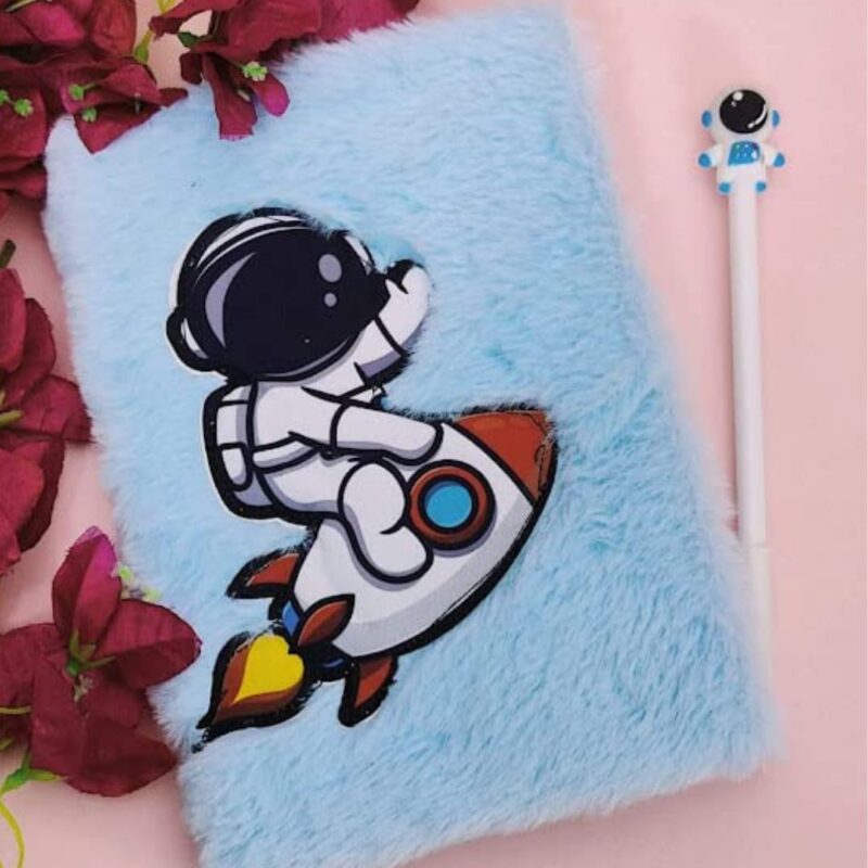 A5 Space Fur Diary With Pen Set ( Pack of 1 )