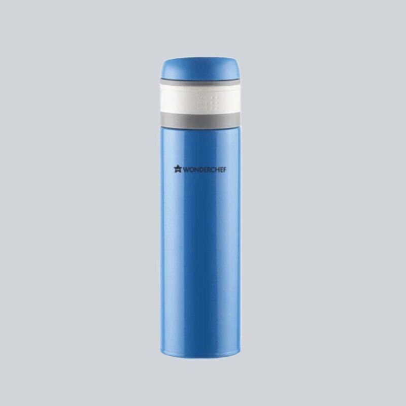 Uni-Bot, 500ml, Double Wall Stainless Steel Vacuum Insulated Hot and Cold Flask, Ultra Light, Spill and Leak Proof, 2 Years Warranty, Blue - Image 12