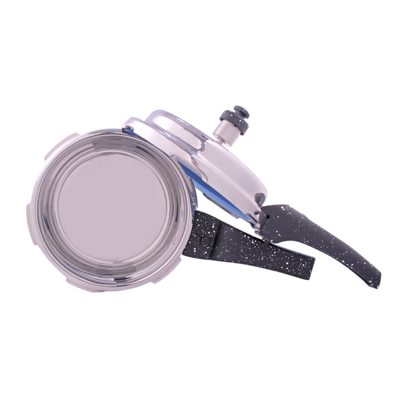 Granite Induction Base 3L Pressure Cooker with Outer Lid, Silver with Black Handle - Image 9