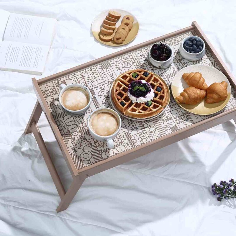 Casablanca Bed Tray Geometric Pattern - Image 4