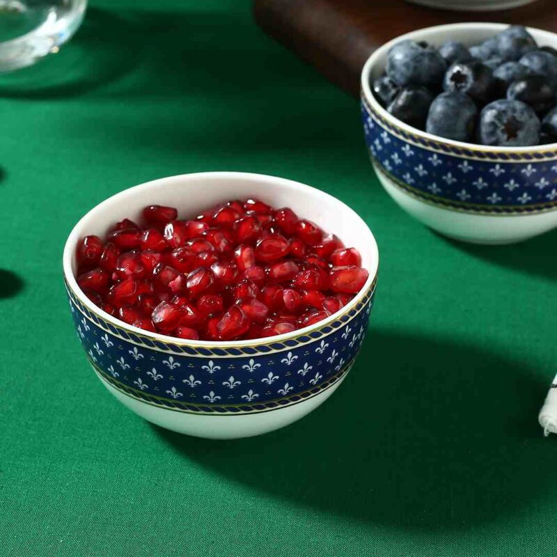 Sicilia Fine Bone China Katori - Royal Blue - Set of 2 Pcs - Image 3