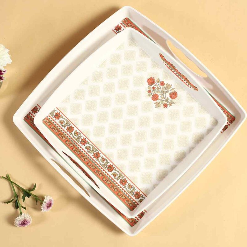 Venice Serving Trays - Royal Red (Set of 2) - Image 3