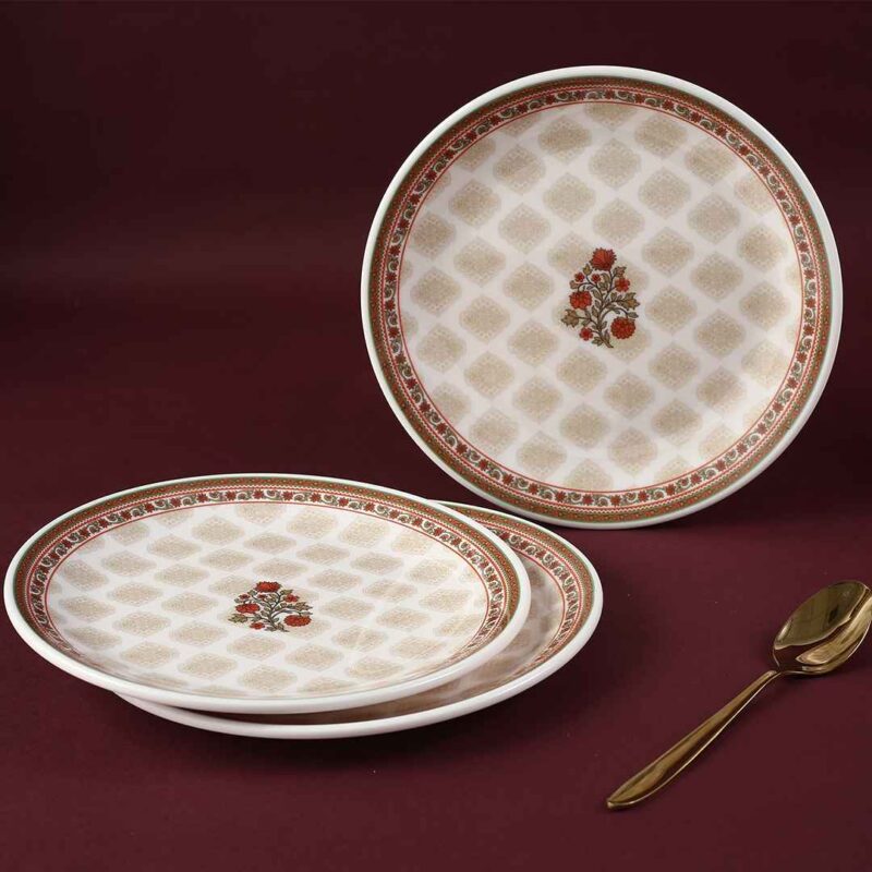 Venice Quater Plate - Royal Red (Set of 6) - Image 3