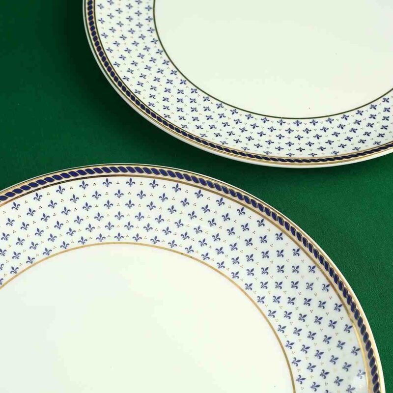 Sicilia Fine Bone China 10" Dinner Plate - Royal Blue - Set of 2 Pcs - Image 2