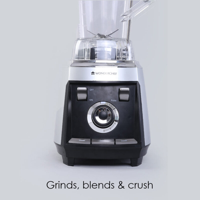 Wonderchef Renewed Regalia Professional Power Blender with Pulse Function| 3-in-1 Mixer, Blender, Grinder | 1200 Watt Full Copper Motor| Unbreakable 2 Litre Jar| Commercial Heavy Duty Blender| 1 Year Warranty - Image 4