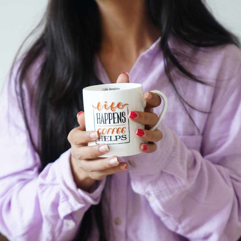 Sicilia Life Happens Coffee Helps Mug 370 ml - Image 3