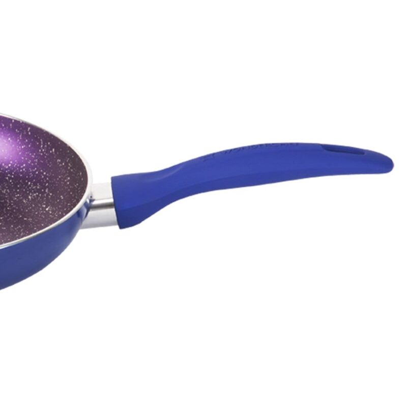 Wonderchef Renewed Blueberry Aluminium 24cm Fry Pan | Non-Stick | Induction Friendly Cookware | Soft Touch Handle | Pure Grade Aluminium | PFOA Free - Image 2