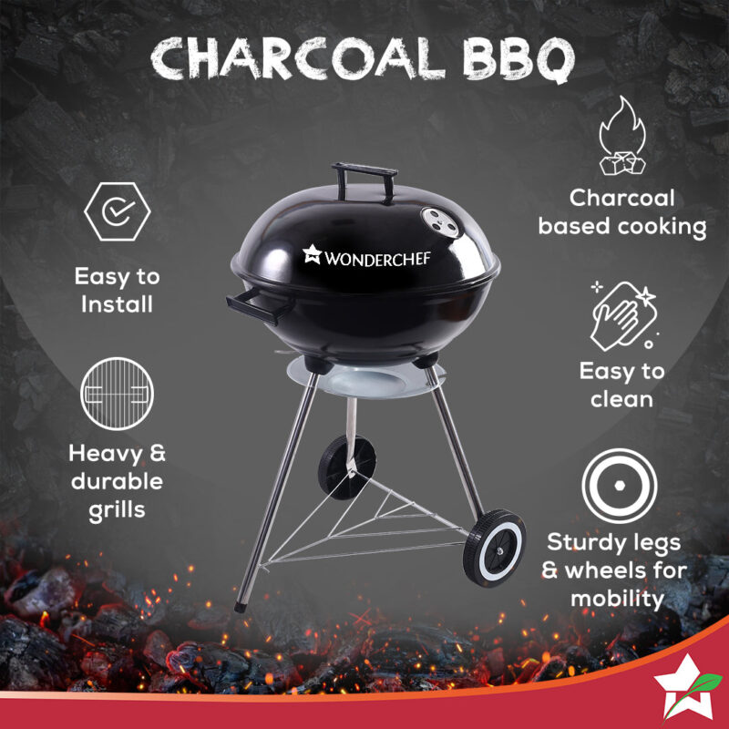 Woderchef Renewed Charcoal Barbeque, BBQ Charcoal Grill, Outdoor Grilling, 1 Year Warranty - Image 4