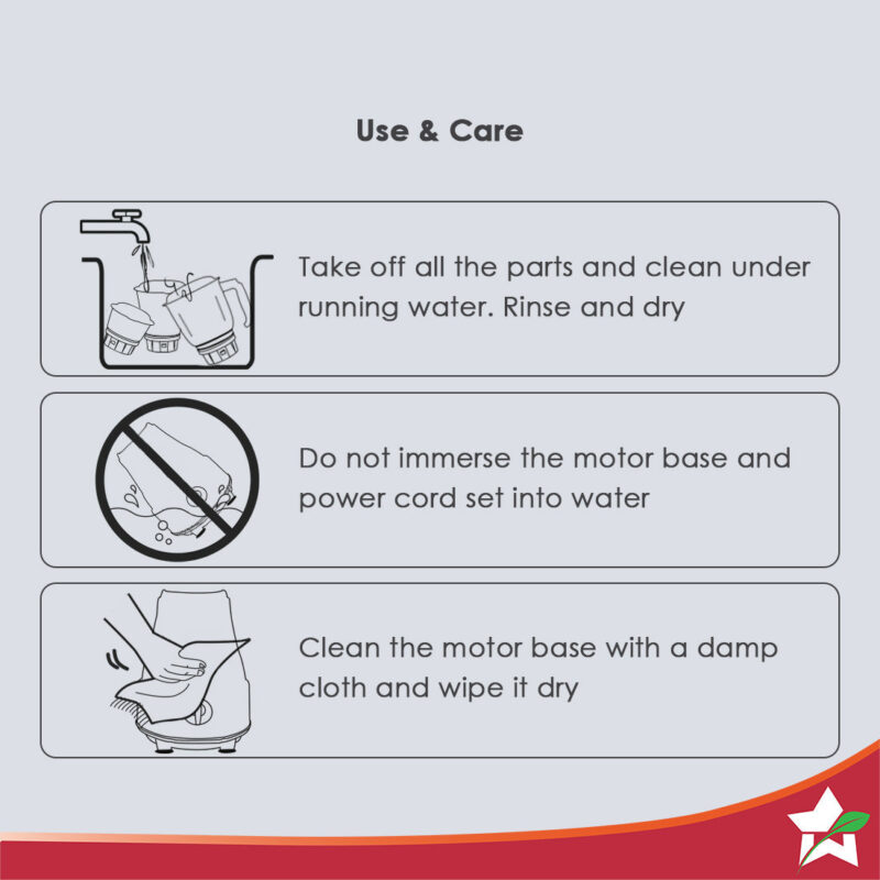 Wonderchef Renewed Vesper Mixer Grinder | 3 Jars | 600W | Stainless Steel Blades - Image 5