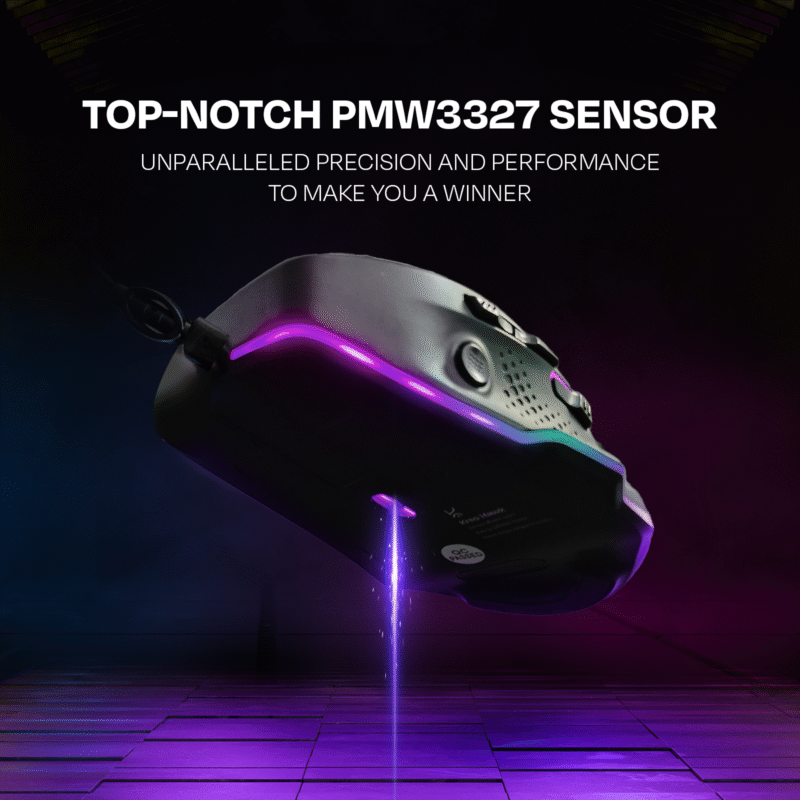 Hawk Gaming Mouse - Black - Image 11