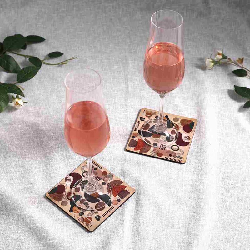 Casablanca Coaster Abstract Pattern - Set of 6 pcs - Image 5
