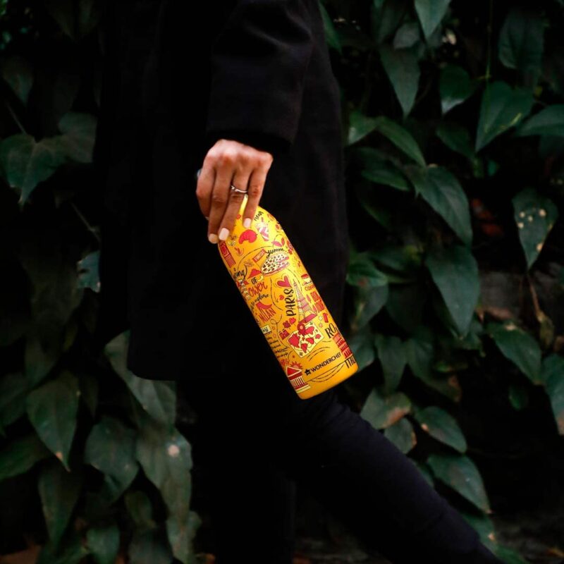 Wanderlust, 600ml, Double Wall Stainless Steel, Vacuum Insulated, Hot And Cold Flask, Your story - Image 4