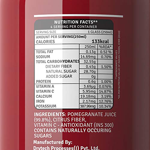 Raw Pressery Pomegranate Juice, 1000 ml - Image 4