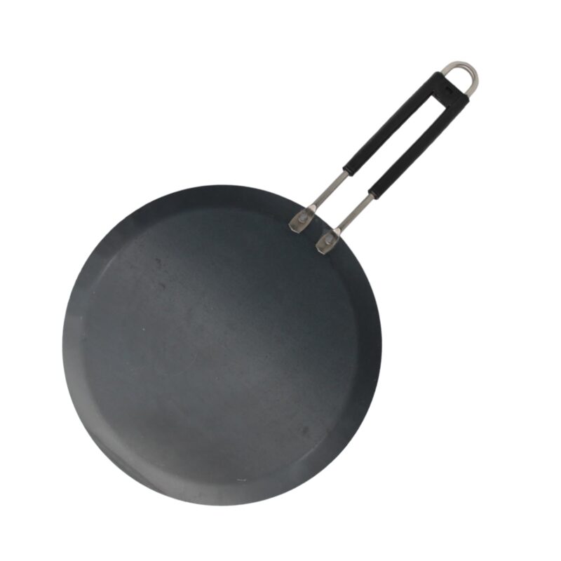 LAZYwindow Induction Base Flat Iron Tawa with Insulated Handle - Image 3
