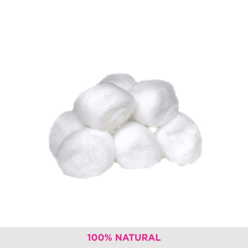 VEGA Cotton Ball for Eye, Face Makeup and Nail Paint Remover (Pack Of 50) - Image 5