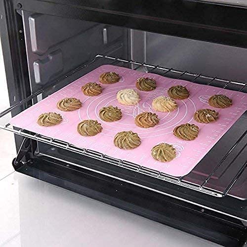 Carrot - Silicone Baking Mat Silicone Chapati Atta Kneading Mat Non-Stick Fondant Rolling Mat Stretchable for Kitchen Roti Chapati (Baking Mat 50 * 40 cm) (Color May Vary, 1) - Image 3