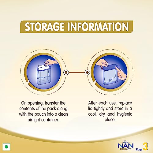 EXCELLAPRO Nan Stage 3 Follow-Up Formula Milk Powder For Babies (After 12 Months), - With Dha-Ara, 400G Bag-In-Box Pack, Infant - Image 3