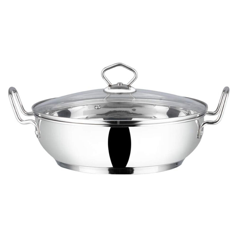 Vinod Cookware Induction friendly Kadai with Lid, 1.5 Litres - Image 4