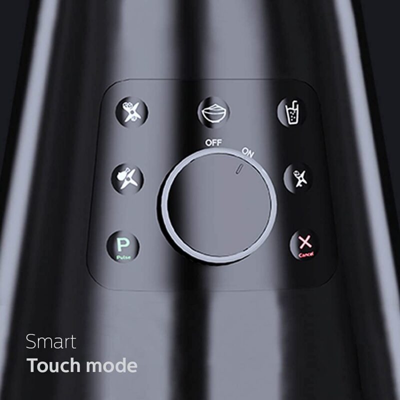 PHILIPS HL7777/00 Mixer Grinder, 750W, 4 Jars, Smart One-Touch Mode, 50%* Reduction in sound power, Digital Interface, Intelli-speed Technology for Pre-Set cooking, Soft Sound Technology, Metallic Silver and Bold Black, Large - Image 6