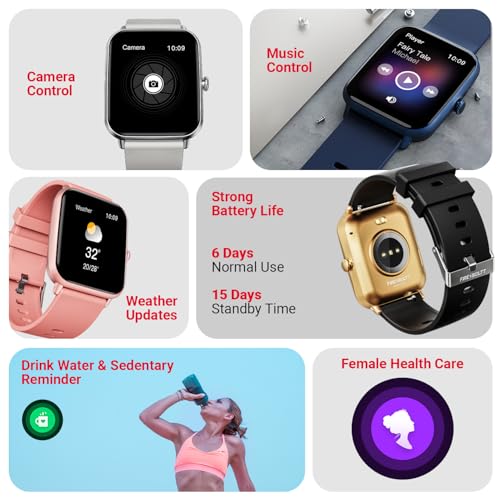 Fire-Boltt Ninja Call Pro Plus Smart Watch 1.83 inch with Bluetooth Calling, AI Voice Assistance, 100 Sports Modes IP67 Rating, 240 * 280 Pixel High Resolution (Black) - Image 2