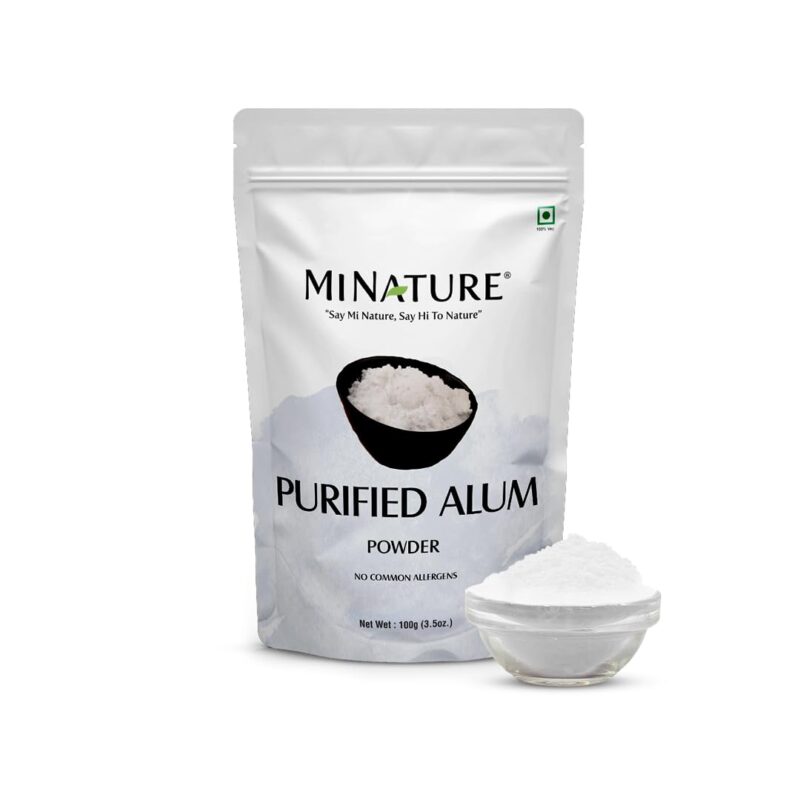 minature Purified Fitkari Alum powder (phitkari) for Skin Care |Water Purify| Pure Alum powder |Cruelty Free (100gm)