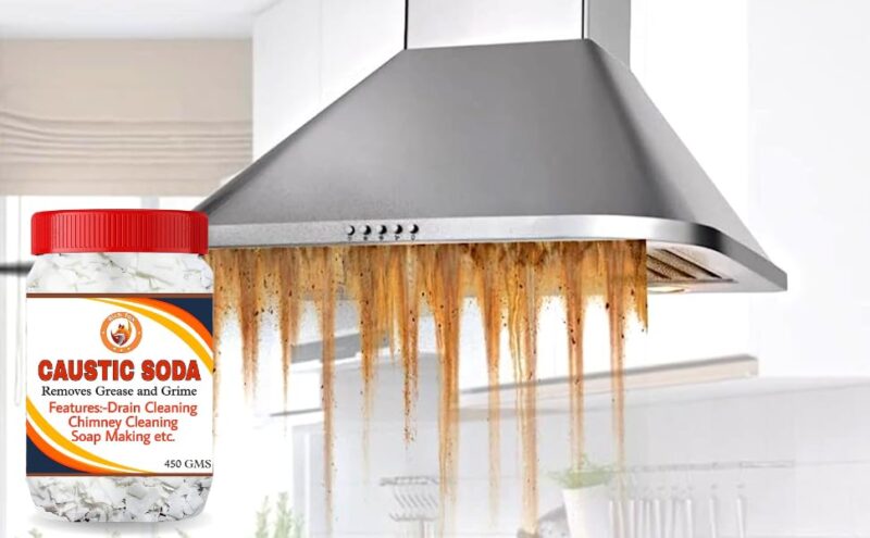 RICH FOX® Caustic Soda for Soap Making, Drain Cleaning, Chimney Cleaning– Fast-Acting Formula to Clear Blockages Instantly – Best Chimney & Drain Cleaner Flakes and Soap Making Flakes- 450 Grams - Image 7