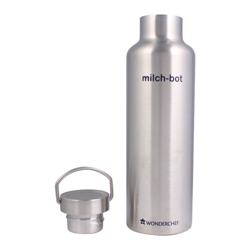 Milch-Bot, 750ml, Double Wall Stainless Steel Vacuum Insulated Hot and Cold Flask, Leak Proof Lid With Handle, 2 Years Warranty - Image 2