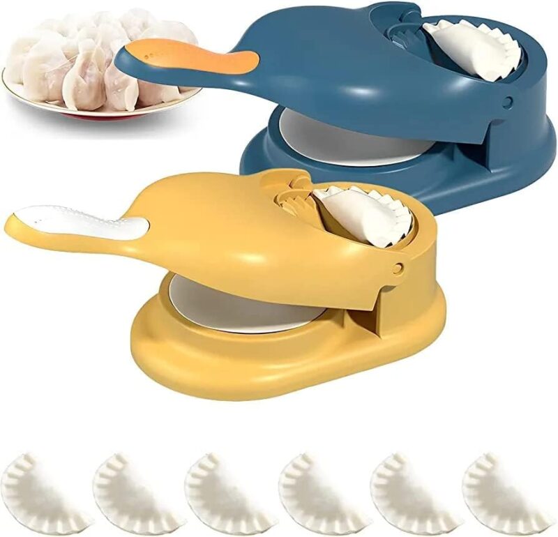 ARDALENA 2-in-1 Dumpling Maker Machine – Manual Dough Press Mould for Perfect Homemade Dumplings (Multicolor)