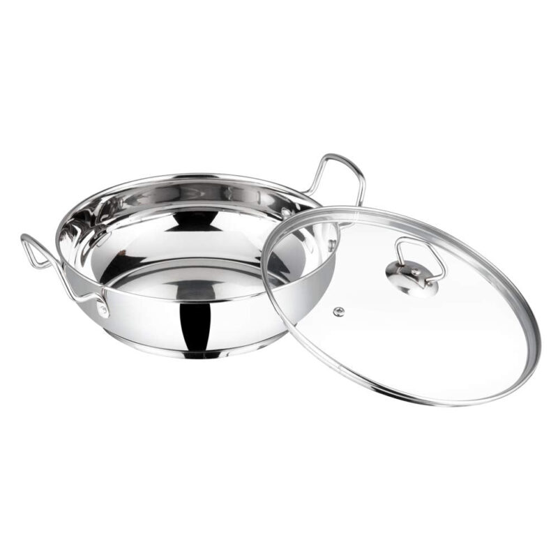 Vinod Cookware Induction friendly Kadai with Lid, 1.5 Litres - Image 2