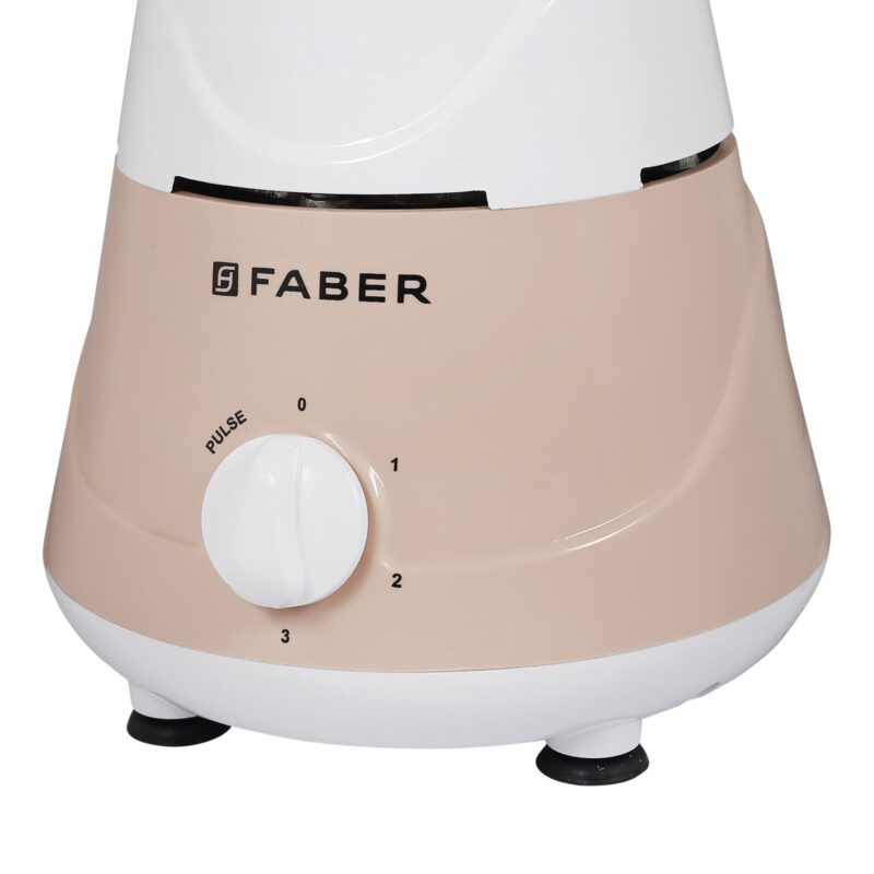 Faber Marvel 500W Blender Mixer Grinder, || Low-Noise, Up to 18000 RPM Speed || 3 SS Steel Jars for Wet, Dry Or Chutney Grinding ||1 year Comprehensive Warranty (FMG MARVEL 500 Watt 3J PW) Peach White - Image 6