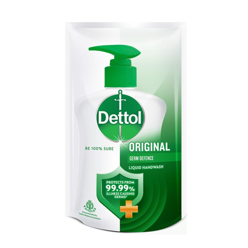 Dettol Original Handwash Liquid Soap Refill, 175ml | Germ Defence Formula | 10x Better Germ Protection