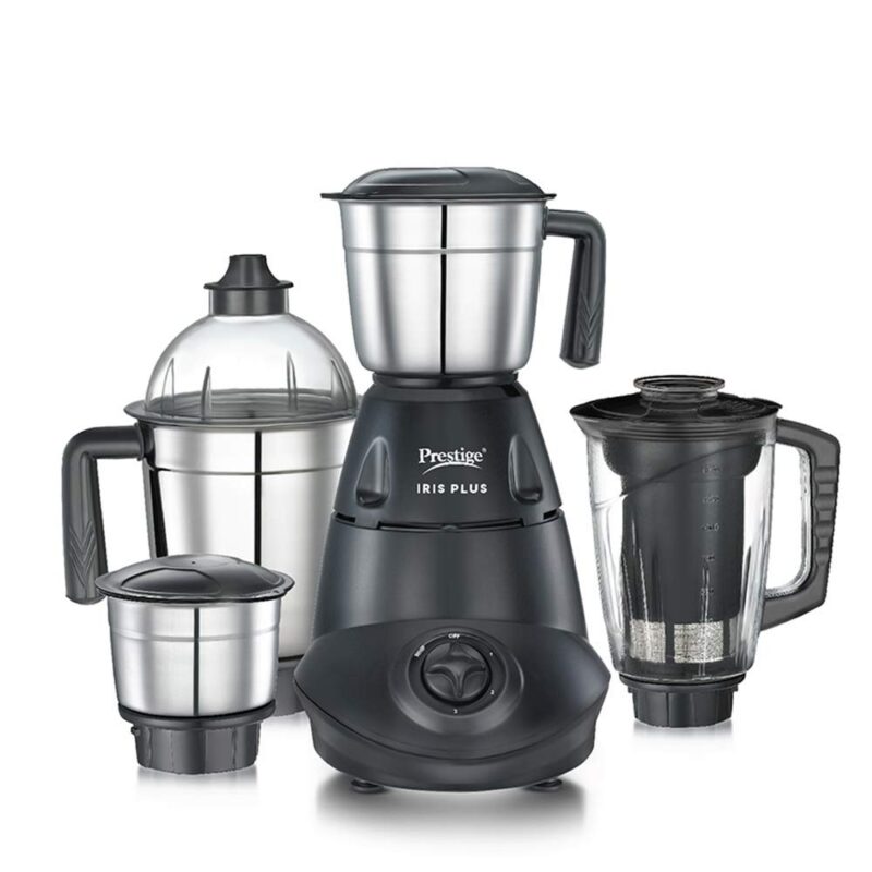 Prestige IRIS Plus 750 watt mixer grinder & Electric Kettle PKOSS - 1500watts, Steel (1.5Ltr), Black - Image 7