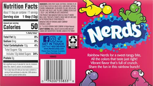 8x Nerds Wonka Rainbow Nerds Candy, 141g each, Mixed Fruit - Pack of 8 - Image 14