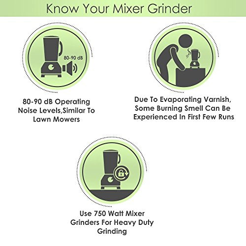 Butterfly Matchless Mixer Grinder, 750W, 4 Jars (Grey/ White) - Image 7