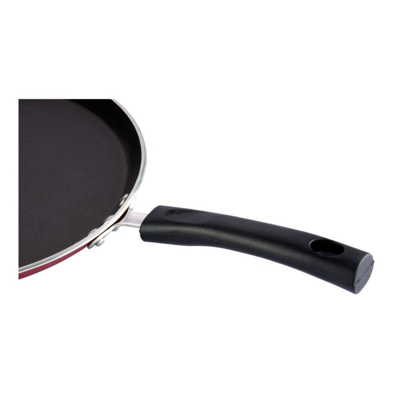 Vinod Zest Aluminium Non Stick Dosa Omni Tawa - 25cm | 4mm Extra Thick | 3 Layer Ceramic Coat | Bakelite Handle | Toxin Free | Gas Base - 1 Year Warranty - Image 2