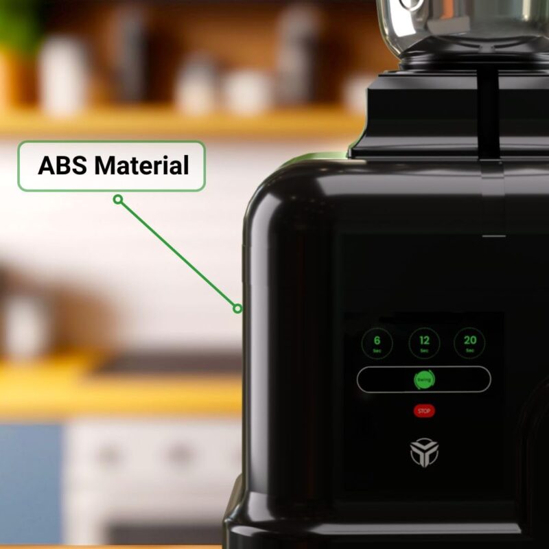 MecTURING 800W Mixer Grinder with 4-Year Warranty | 22000 RPM High-Speed Motor | 4 Handsfree Smart-Lock Jars | Touch Panel & Rotary Dial with Timer | Food-Grade Stainless Steel | All-India Service - Image 5