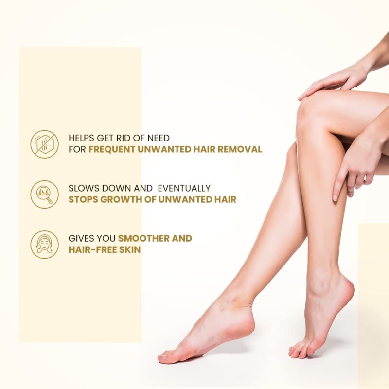 NEUD Natural Hair Inhibitor Lotion For Reduction of Unwanted Body and Facial Hair in Men and Women - 1 Pack (80g) - Image 6