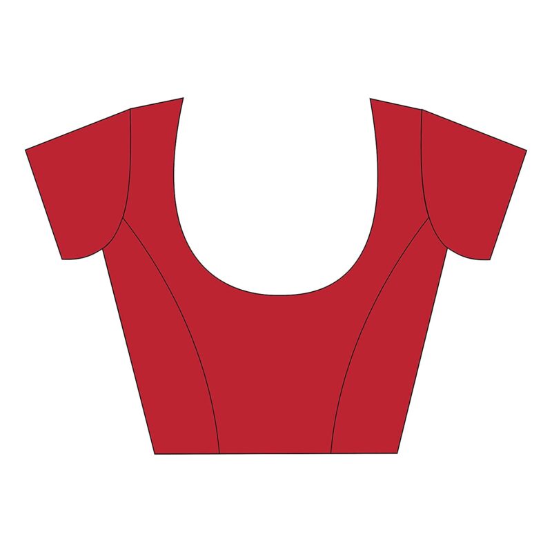 Vimla Women's Beige Malgudi Art Silk Uniform Printed Saree with Blouse (5899_Free Size, Beige) - Image 2