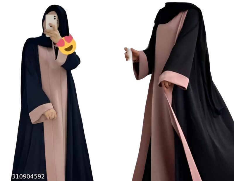 Premium XL Design Burqa For women & Girls For All Occasion (Pink) - Image 2