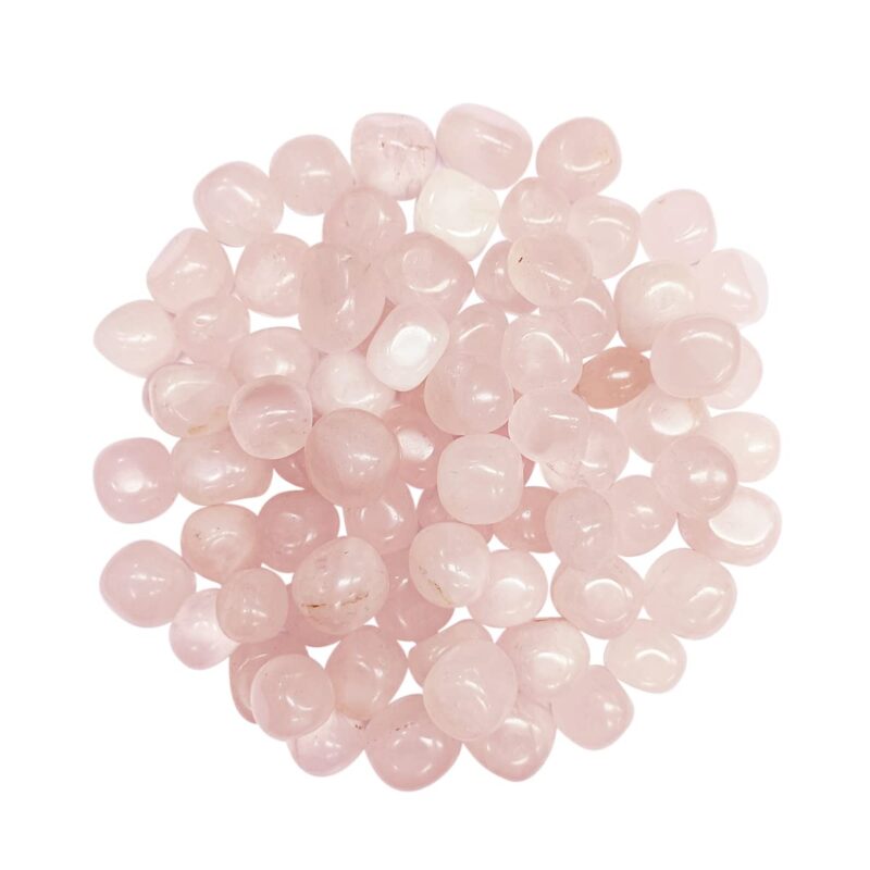 9Dzine Rose Quartz Crystal Tumble 50 Gm | Natural Raw Tumbled Gemstone Pebble for Reiki Healing Vastu Correction, Aquarium, Home Decor